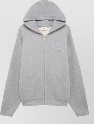 Autry cotton loose-fit full-zip hoodie