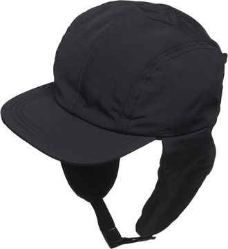 Comme Des Garçons earflap buckle hat - men - Cotton/Nylon - One Size - Black