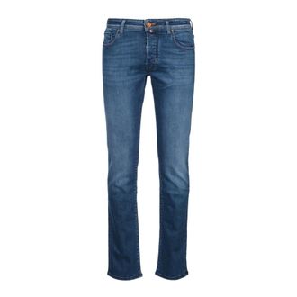 Jacob Cohen Heren, Jeans, Blauw, Maat: W34 Katoen