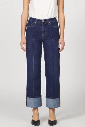 Dear John Denim Holly Creased Wide Leg Jeans In Star Demand