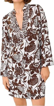 Lilly Pulitzer Irella Caftan Mini Dress In Resort White Marni