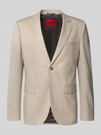 HUGO BOSS Super Slim Fit Anzugsakko aus Schurwoll-Mix Modell ARTI in Sand, Gr&ouml;&szlig;e 102