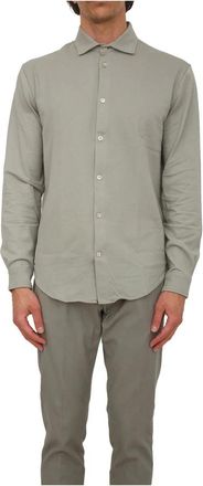 Eleventy Shirt Verde - Heren - Casual Overhemden - Groen - XL - Katoen - Overhemden