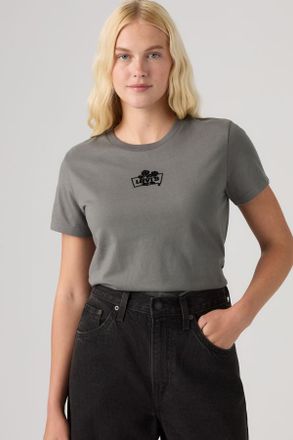 Levi's Perfect Tee - Donna - XS - Nero / Grungy Flower Field With Serif Smoked Pearl