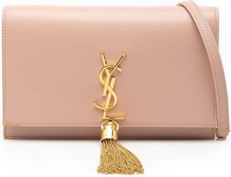 Saint Laurent Pre-owned Saint Laurent Smooth Calfskin Monogram Kate Tassel Wallet on Chain 8QZMN8M4SNOIB23S