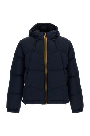 K-Way Blue Quill Waterproof Ripstop Nylon Jacket