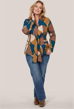 Mart Visser Hannah Print Blazer Petrol / Multi Maxi