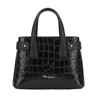 Pierre Cardin Leren Handtas - Dames - Handtassen - Zwart - ONE Size - Leer - Tassen