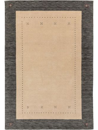 benuta Alfombra de lana beige/gris 160x230