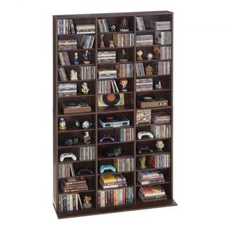 OEM Estanter&iacute;a De Pared, 1018 X 231 X 1810 Mm, Mueble De Almacenamiento De 36 Compartimentos, Organizador Multifuncional Para Cds Dvds Libros Juegos, Anti