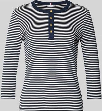 Tommy Hilfiger Slim Fit T-Shirt aus reiner Baumwolle in Marine, Gr&ouml;&szlig;e XL