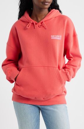 Rip Curl Ocean Break Heritage Hoodie in Deep Red at Nordstrom, Size Xx-Large
