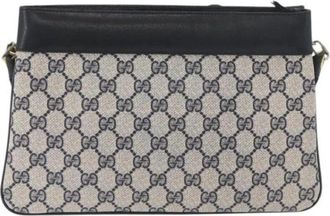 Gucci Pre-owned Vintage Schoudertas - Dames - Vintage Schoudertas - Beige - ONE Size - Leer - Vintage