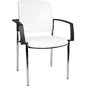 Topstar Sillas Para Visitas Con Brazos Ue 2 Unid Tapizado De Piel