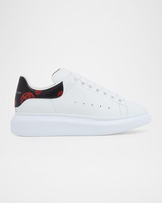 Alexander McQueen Men & apos;s Oversized Skull Leather Low-Top Sneakers