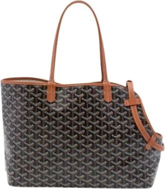 Goyard Pre-owned Chien-Gris Pet Carrier - Dames - Vintage Shopper - Grijs - ONE Size - Leer - Vintage