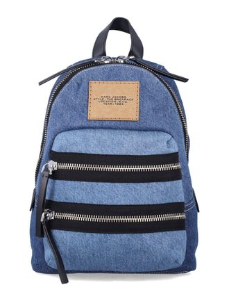 Marc Jacobs The Biker Colorblock Denim Medium Backpack