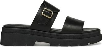 Geox Adacter S Platform Sandal - Dames - Sandalen - Zwart - 40 EU - Leer - Schoenen