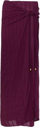 Vix Kara Side Tie Cover-Up Midi Skirt in Purple at Nordstrom, Size X-Small