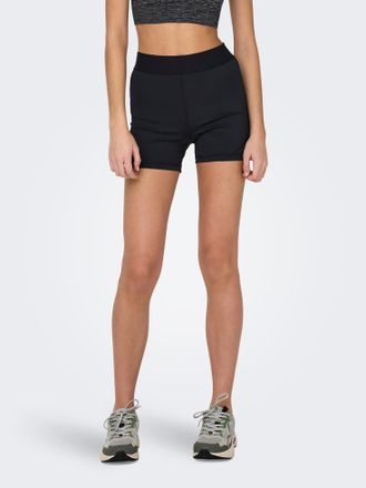 Only Play Trainingsshorts ONLY PLAY ONPGIL-2-LANA LIFE HW SHORTS NOOS, Damen, Gr. XL (42), N-Gr, schwarz, Jersey, Obermaterial: 80% Polyester, 20% Elasthan, uni