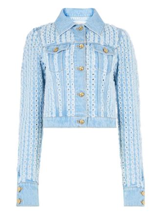 Nina Ricci buttoned denim jacket - Blue