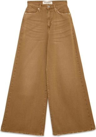 Roy Rogers Flare Broeken - Dames - Jeans - Bruin - Maat: W27 Katoen