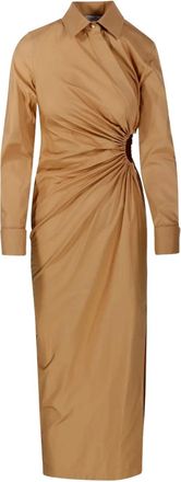 Max Mara draped shirt dress - Brown