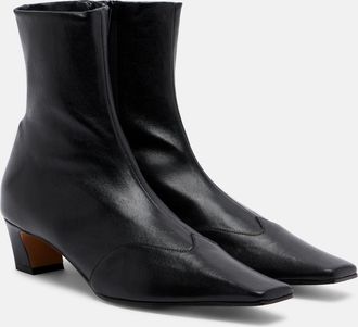 Khaite Nevada leather ankle boots