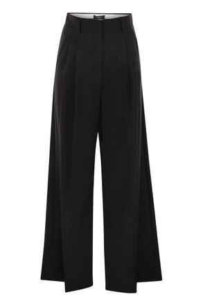 Max Mara Womens Adelfi - Stretch Wool Trousers - Black - Size EU 32 (Womens)