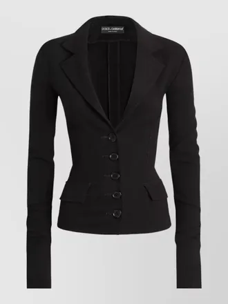 Dolce & Gabbana single-breasted virgin wool blazer