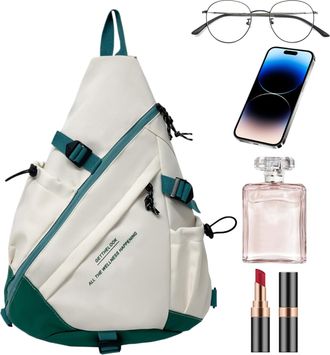 Generic Sling Bag Travel - Sports Shoulder Bag, Large Capacity Pack, Lightweight Multi-Purpose Chest, Durable Ergonomic Design | Practical For Exercise, Shopp