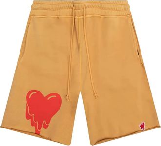 Emotionally Unavailable Shorts con applicazione logo - Marrone
