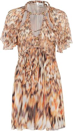 Isabel Marant Randalia Mini Dress With Braided Neckline