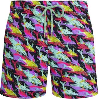 Vilebrequin Whales Offset Stretch Short Zwemshorts - Heren - Strandmode - Veelkleurig - M - Badmode