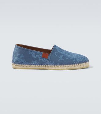 Etro Paisley gabardine espadrilles