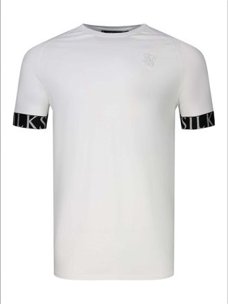 Siksilk T-Shirt SIKSILK Siksilk T-Shirt Tech, Herren, Gr. XL, wei&szlig;, Obermaterial: 95% Baumwolle CO. 5% Elasthan EL., Shirts T-Shirt