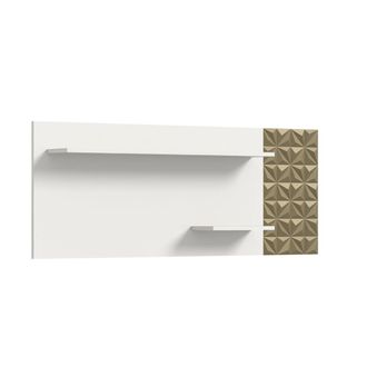 ebuy24 Estanter&iacute;a de pared Prisma 2 estantes color blanco
