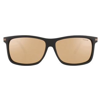 Polaroid Grey Gold Mirror Rectangular Mens Sunglasses PLD 2075/S/X 0003/LM 59