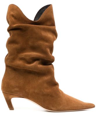 Rejina Pyo 60mm Slouchy boots - Brown
