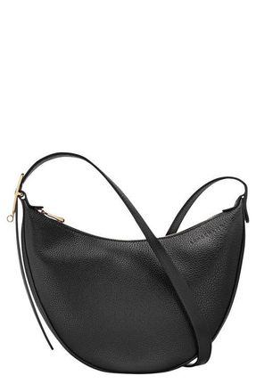 Longchamp Le Foulonne Small Leather Crossbody Bag in Black at Nordstrom