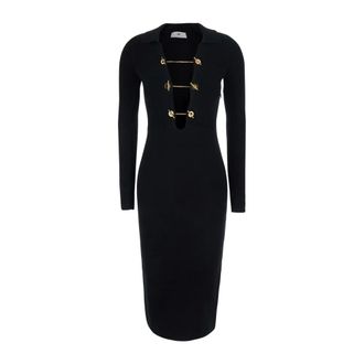Elisabetta Franchi Mujer, Vestidos, Negro, Talla: S