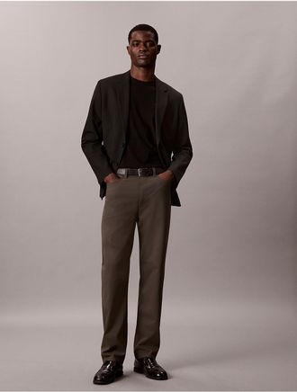 Calvin Klein Mens Standard Straight Stretch 5-Pocket Pants - Grey - 30W x 30L