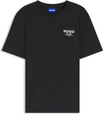 HUGO BOSS Regular-fit cotton T-shirt with logo print