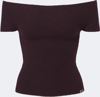 Extreme Cashmere Top N&deg;381 Libra in misto cashmere