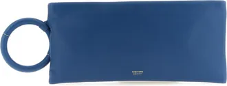 Tom Ford Blue Lambskin Clutch Womens Bag