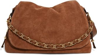 Aim&eacute;e Lennon Convertible Crossbody Bag in Chestnut Suede at Nordstrom