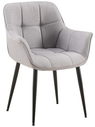 Clp Clp - Silla De Comedor Roseville En Tela O Polipiel Gris Tela