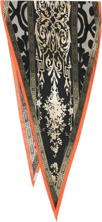 Pierre-Louis Mascia Foulard Aloe a fiori in seta - Nero