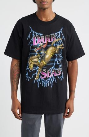 Dark Seas Saddle Bronc Cotton Graphic T-Shirt in Black at Nordstrom, Size Medium