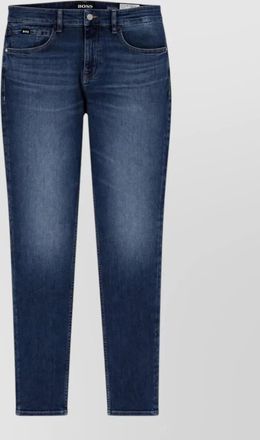 HUGO BOSS denim trousers faded effect belt loops five pockets